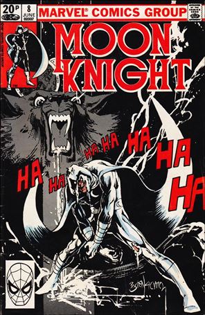 Moon Knight (1980) issue 8-B UK Price Cover