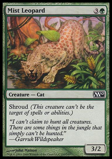 Magic the Gathering: 2010 Core Set (Base Set) card 193 Mist Leopard