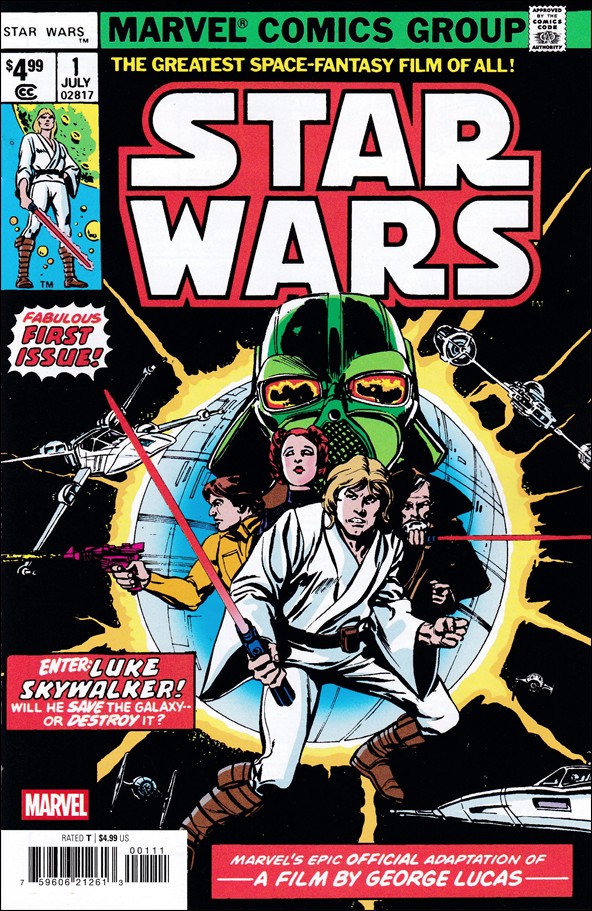 Star Wars (1977) issue 1-J Facsimile Edition 2025 Cover