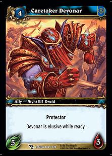 World of Warcraft: March of the Legion (Base Set) card 140 Caretaker Devonar