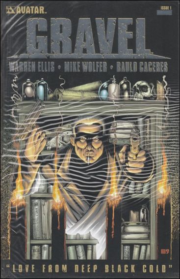 Gravel issue 1-C Platinum Foil Cover w/ Signed Poster 1/1000