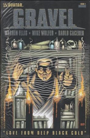 Gravel issue 1-C Platinum Foil Cover w/ Signed Poster 1/1000