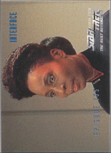 Star Trek: The Next Generation - The Episode Collection Season Seven (Base Set) card 654 Interface, Episode 155-C