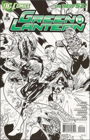 Green Lantern (2011) issue 2-C Doug Mahnke 1:200 Sketch Cover