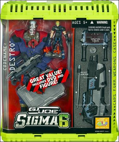 G.I. Joe: SIGMA 6 (Commando Assortment) figure 12-B Destro (with Bonus DVD and Figure)