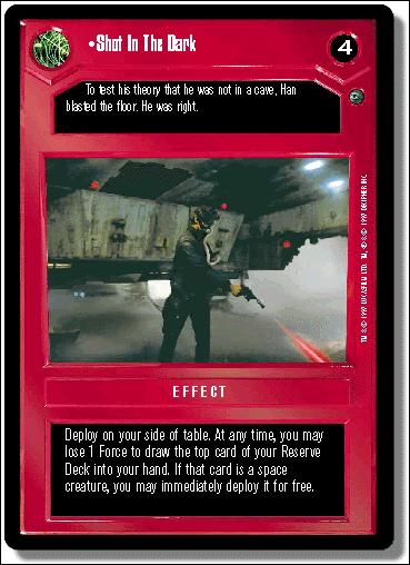 Star Wars: Dagobah Limited (Base Set) card 37 Shot In The Dark