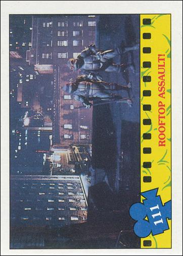 Teenage Mutant Ninja Turtles Movie (Base Set) card 111 Rooftop Assault!