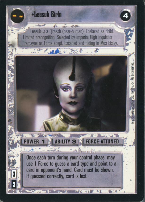 Star Wars: Premiere Limited (Base Set) card 169 Leesub Sirin