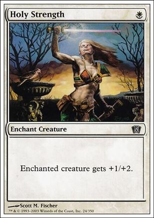 Magic the Gathering: 8th Edition (Base Set) card 24 Holy Strength