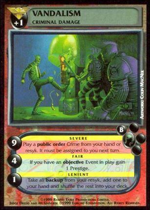 Dredd: The Card Game card 25 Vandalism