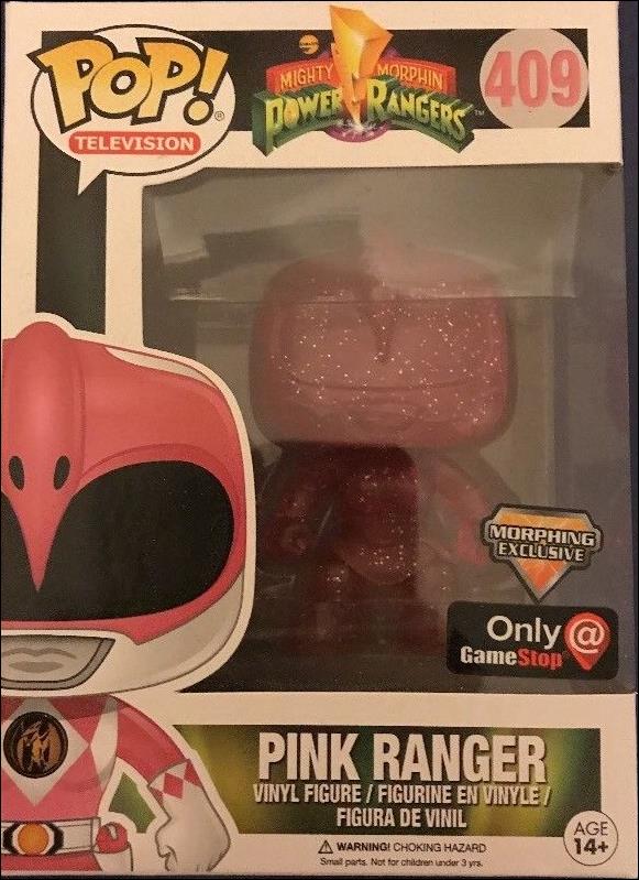 POP! Television figure 409 Pink Ranger (Morphing) Game Stop Exclusive