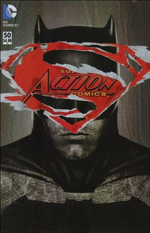 Action Comics (2011) issue 50-B Polybagged Martin Ansin Batman v Superman Cover