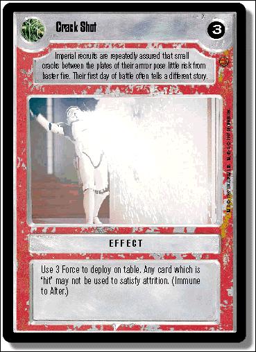 Star Wars: Cloud City Limited (Base Set) card 110 Crack Shot