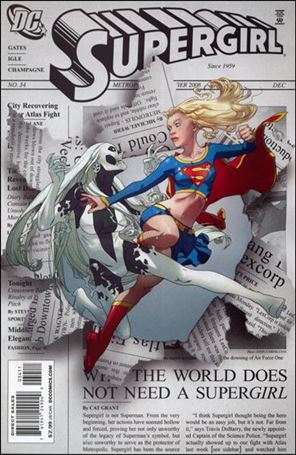 Supergirl (2005) issue 34 Joshua Middleton Cover