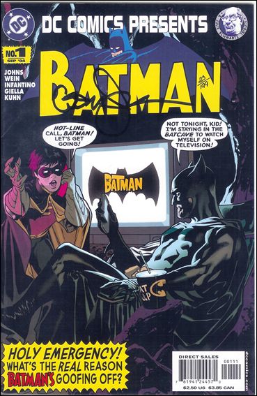 DC Comics Presents: Batman (2004) issue 1-B Dynamic Forces (Signed by Geoff Johns) 1/199