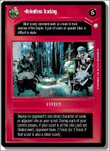Star Wars: Endor Limited (Base Set) card 40 Relentless Tracking
