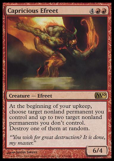 Magic the Gathering: 2010 Core Set (Base Set) card 131 Capricious Efreet