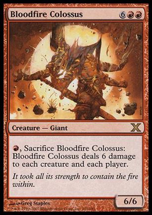 Magic the Gathering: 10th Edition (Base Set) card 191 Bloodfire Colossus