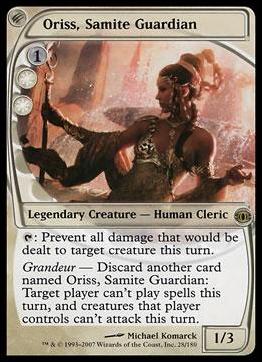 Magic the Gathering: Future Sight (Base Set) card 28 Oriss, Samite Guardian