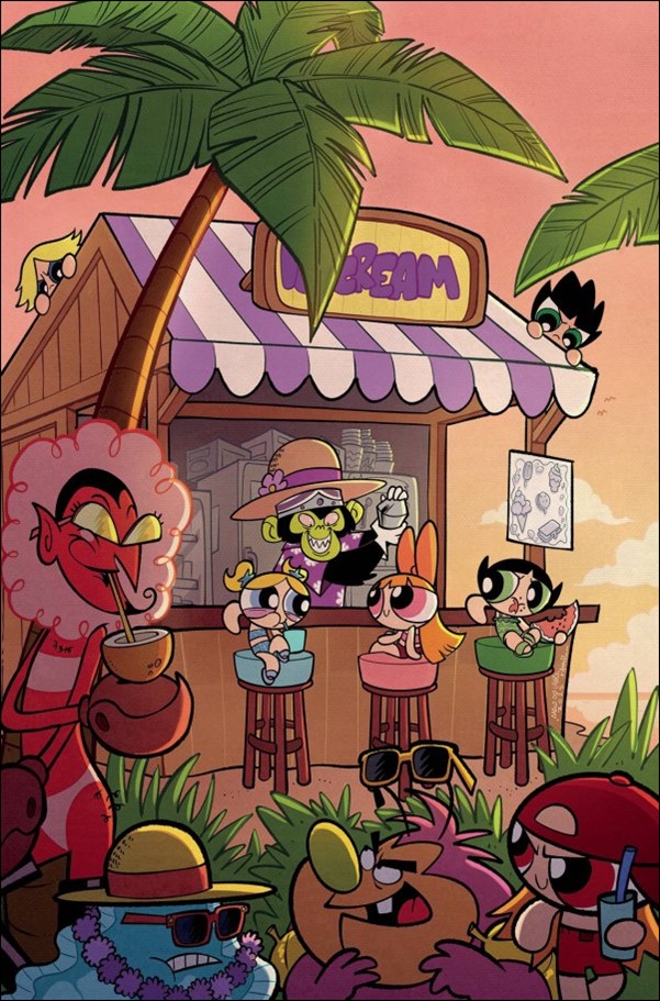 Powerpuff Girls: Supervillain Summer Spectacular issue 1-F Carlo Lauro Virgin 1:15 Cardstock Cover