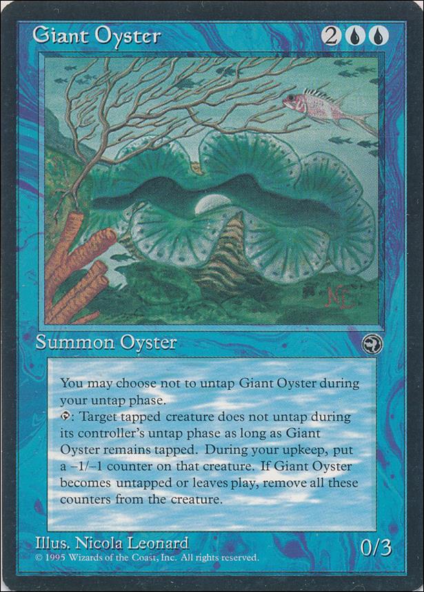 Magic the Gathering: Homelands (Base Set) card 28 Giant Oyster