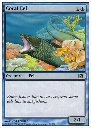 Magic the Gathering: 8th Edition (Base Set) card 70 Coral Eel