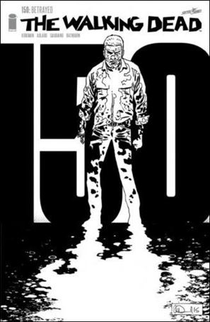 Walking Dead (2003) issue 150-F Charlie Adlard 1:Store Black & White Cover