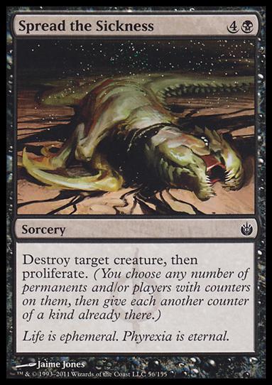 Magic the Gathering: Mirrodin Besieged (Base Set) card 56 Spread the Sickness