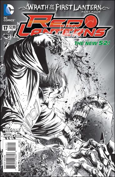 Red Lanterns issue 17-B 1:25 Sketch Cover