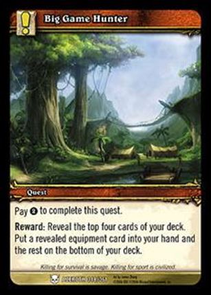 World of Warcraft: Heroes of Azeroth (Base Set) card 348 Big Game Hunter
