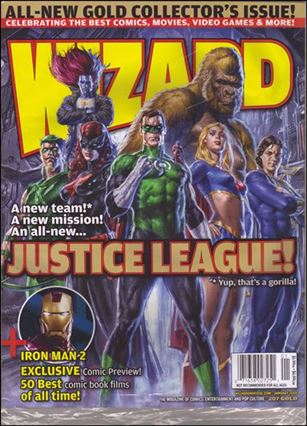 Wizard: The Magazine of Comics, Entertainment and Pop Culture issue 207 Gold Edition Justice League Cover