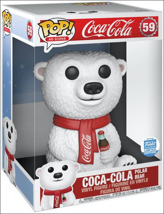 POP! Ad Icons figure 59 Coca-Cola Polar Bear (10 In) Funko Shop Exclusive