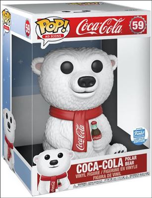 POP! Ad Icons figure 59 Coca-Cola Polar Bear (10 In) Funko Shop Exclusive