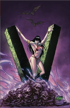 Vampirella (2019) issue 675-S Retailer Ex. Franck Uzan Virgin Cardstock Cover