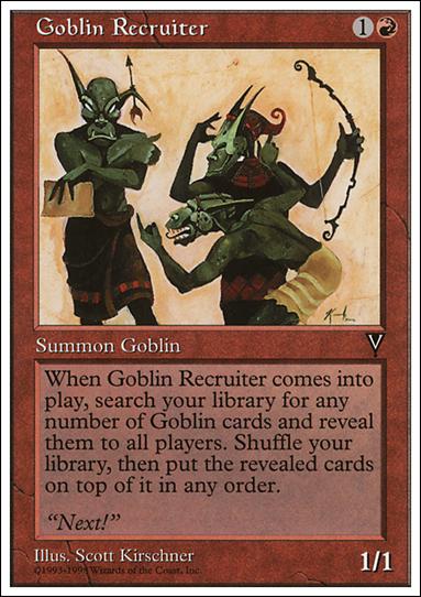 Magic the Gathering: Anthologies (Base Set) card 38 Goblin Recruiter