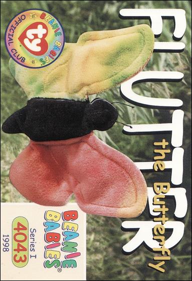 Beanie Babies Series 1 (Base Set) card 77 Flutter the Butterfly