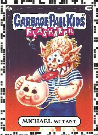 Garbage Pail Kids: Flashback Series 2 (White Border Base Set) card 34a Michael Mutant