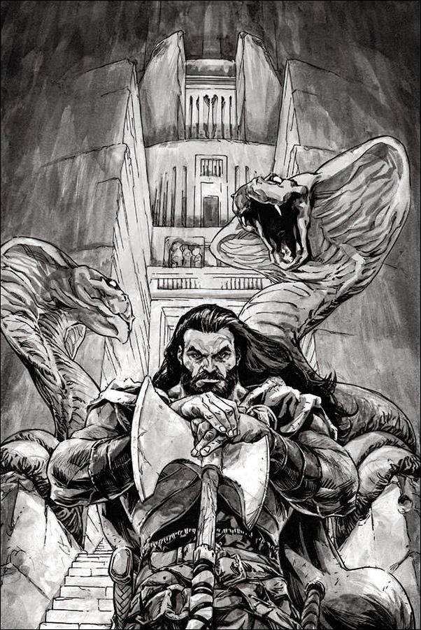 Cimmerian: Hour of the Dragon issue 3-G Kalman Andrasofszky 1:30 B&W Virgin Cover