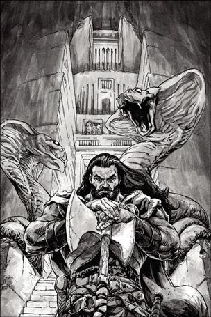 Cimmerian: Hour of the Dragon issue 3-G Kalman Andrasofszky 1:30 B&W Virgin Cover