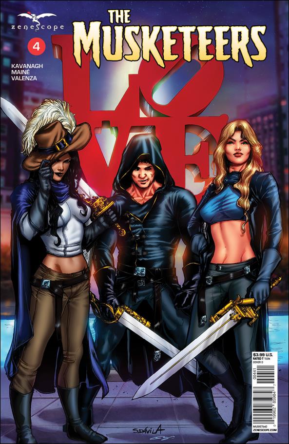 Musketeers issue 4-D Sergio Davila Cover