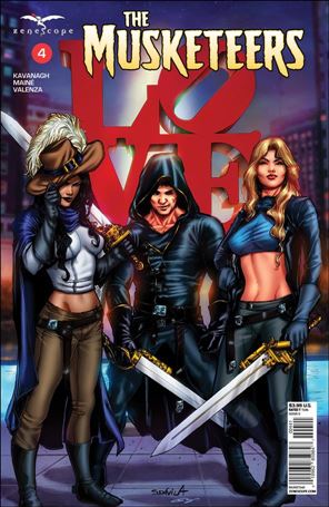 Musketeers issue 4-D Sergio Davila Cover