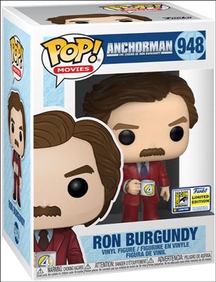 POP! Movies figure 948 Ron Burgundy (Coffee Mug) SDCC 2020 Exclusive