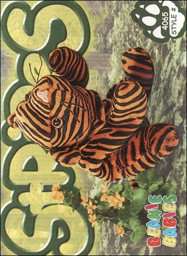 Beanie Babies Series 4 (Base Set) card 239 Stripes