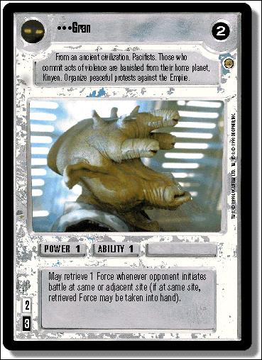 Star Wars: Jabba's Palace Limited (Base Set) card 104 Gran