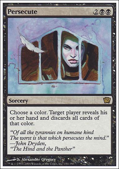 Magic the Gathering: 9th Edition (Base Set) card 151 Persecute