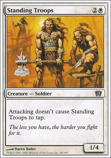 Magic the Gathering: 8th Edition (Base Set) card 48 Standing Troops
