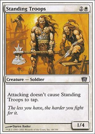Magic the Gathering: 8th Edition (Base Set) card 48 Standing Troops