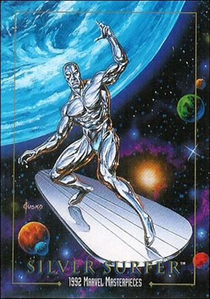 1992 Marvel Masterpieces (Promo) card nn4 Silver Surfer (Promotional Card Back)