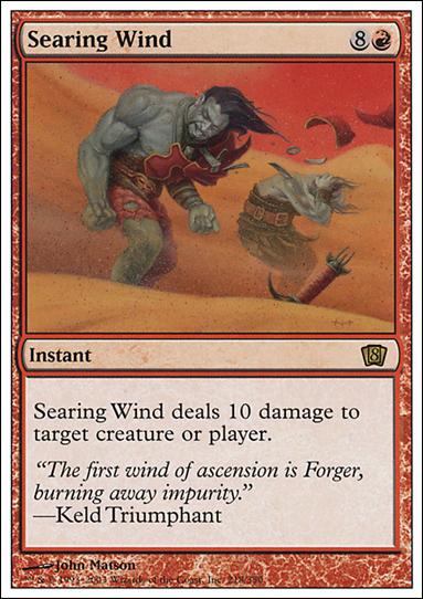 Magic the Gathering: 8th Edition (Base Set) card 218 Searing Wind
