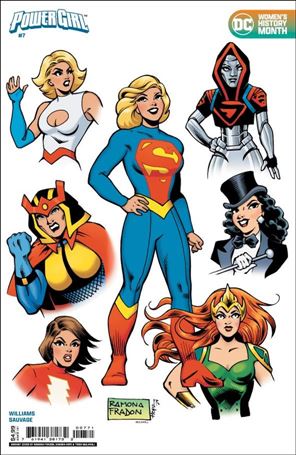 Power Girl (2023) issue 7-E Ramona Fradon Women's History Month Cover